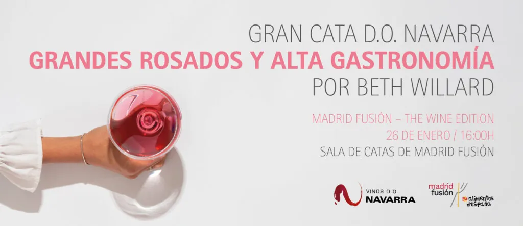Los rosados D.O. Navarra conquistan Madrid Fusión: cata exclusiva con vinos de alta gastronomía 2 1920x830px BANNER Grandes Rosados Madrid FusiON