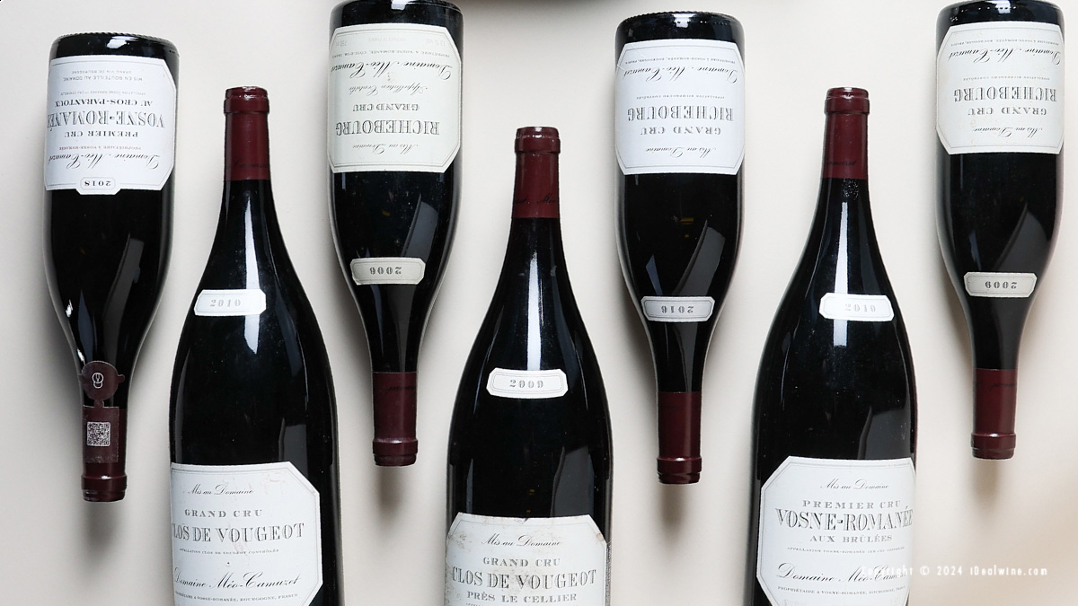 Colección excepcional de vinos de Bourgogne a la venta en iDealwine hasta marzo 1 Coleccion excepcional de vinos de Bourgogne a la venta en