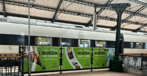 Estación de Renfe en Valladolid viste mensajes de cine para la Fiesta del Cine Español 11 Estacion Renfe de Valladolid se viste de cine en honor