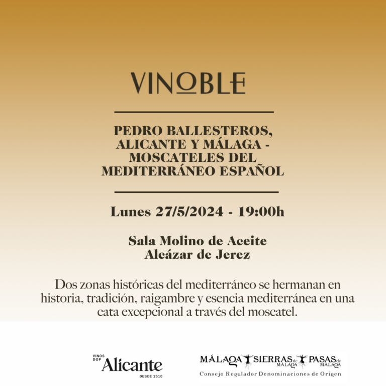 Salon Vinoble 2024 une a Alicante y Malaga a traves