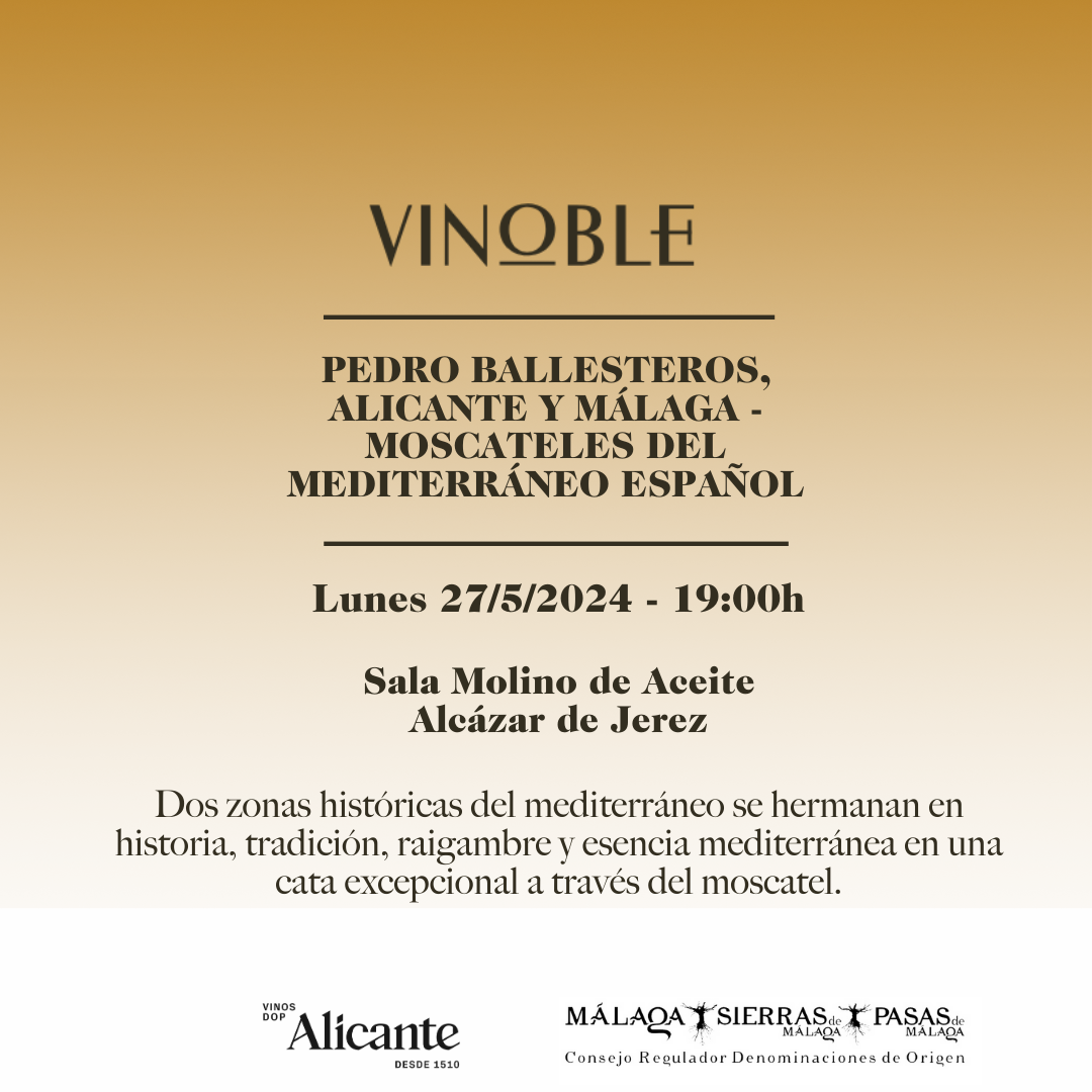 Salon Vinoble 2024 une a Alicante y Malaga a traves