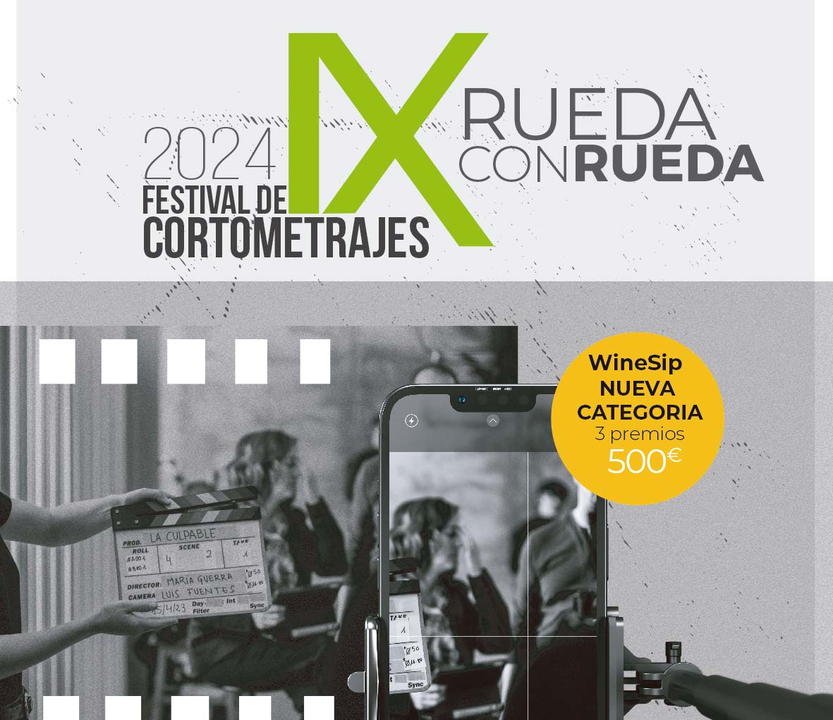 IX Festival de Cortometrajes Rueda con Rueda introduce categoría ultra breve WINESIP 1 IX Festival de Cortometrajes Rueda con Rueda introduce categoria ultra