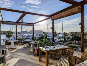agua de mar: ¡Deliciosa cocina marina con vistas al puerto de Dénia!