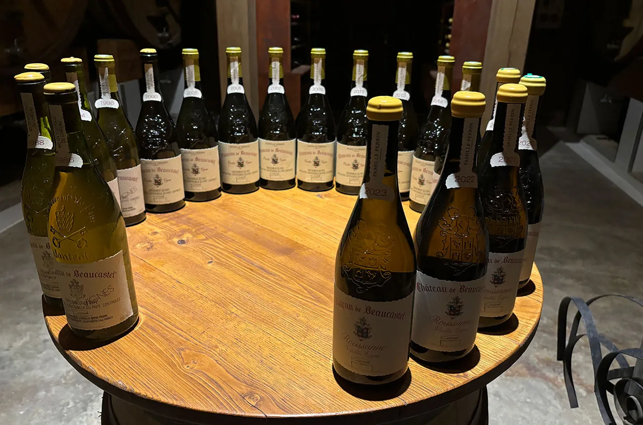Beaucastel Roussanne Vieilles Vignes evalúa 19 añadas de vino excepcional
