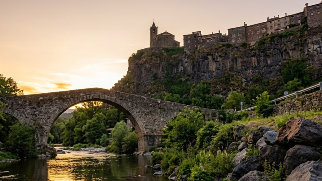 El pueblo de Cataluña construido al borde del abismo que pone a prueba tu vértigo y tus sentidos 4 Castellfollit de la Roca 3