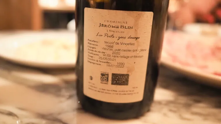 Champagne Zero Dosage Jérôme Blin destaca por su frescura y mineralidad