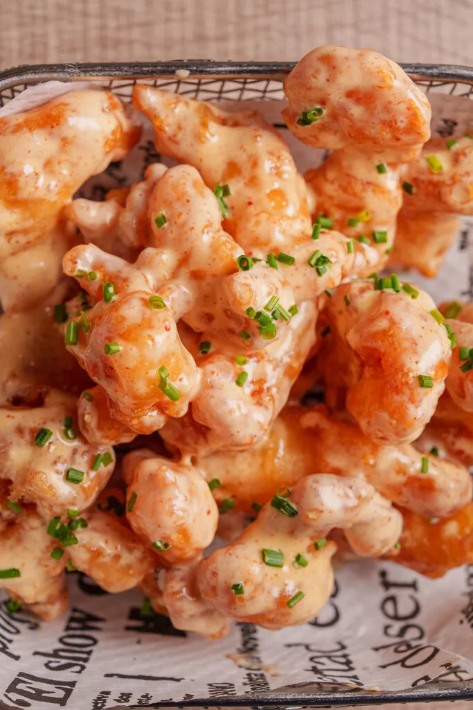 Langostinos en tempura Bar Albarino 1 2
