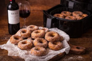 Receta de rosquillas de vino con Rioja en Airfryer listas en 15 minutos