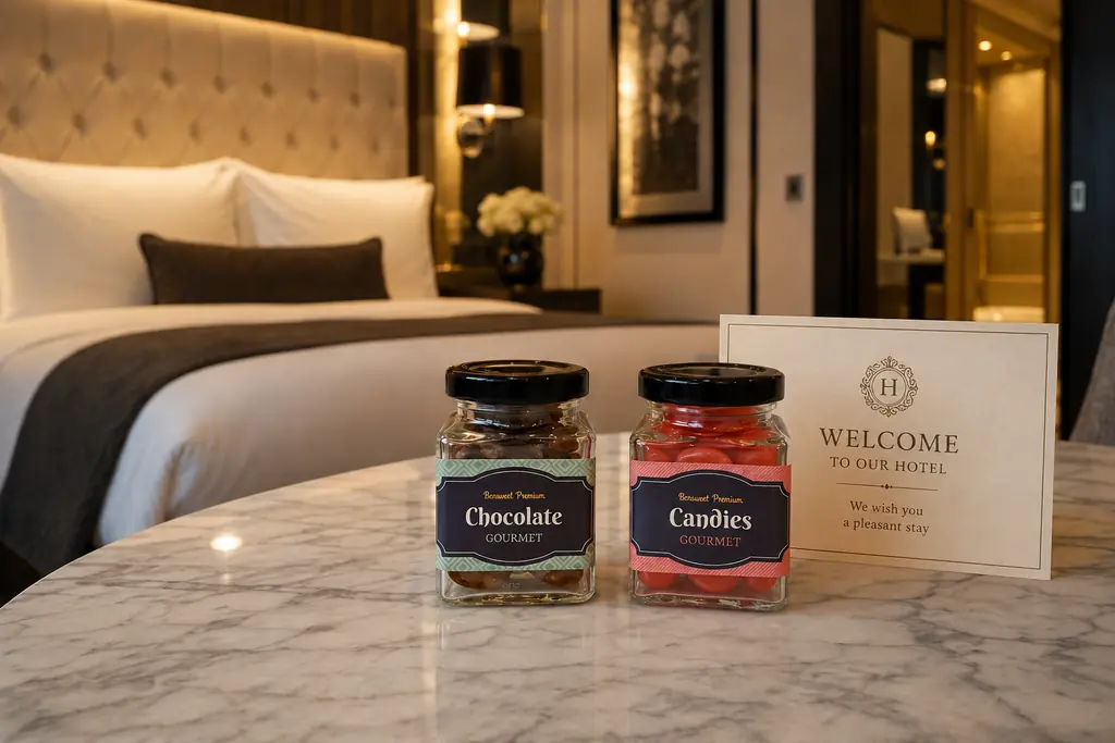 «No vendemos solo dulces»: el éxito de Bcnsweet al transformar los amenities de lujo en Barcelona 3 Tarros crstal Gourmet Hoteles Bcnsweet