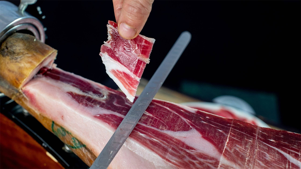 cortar jamon