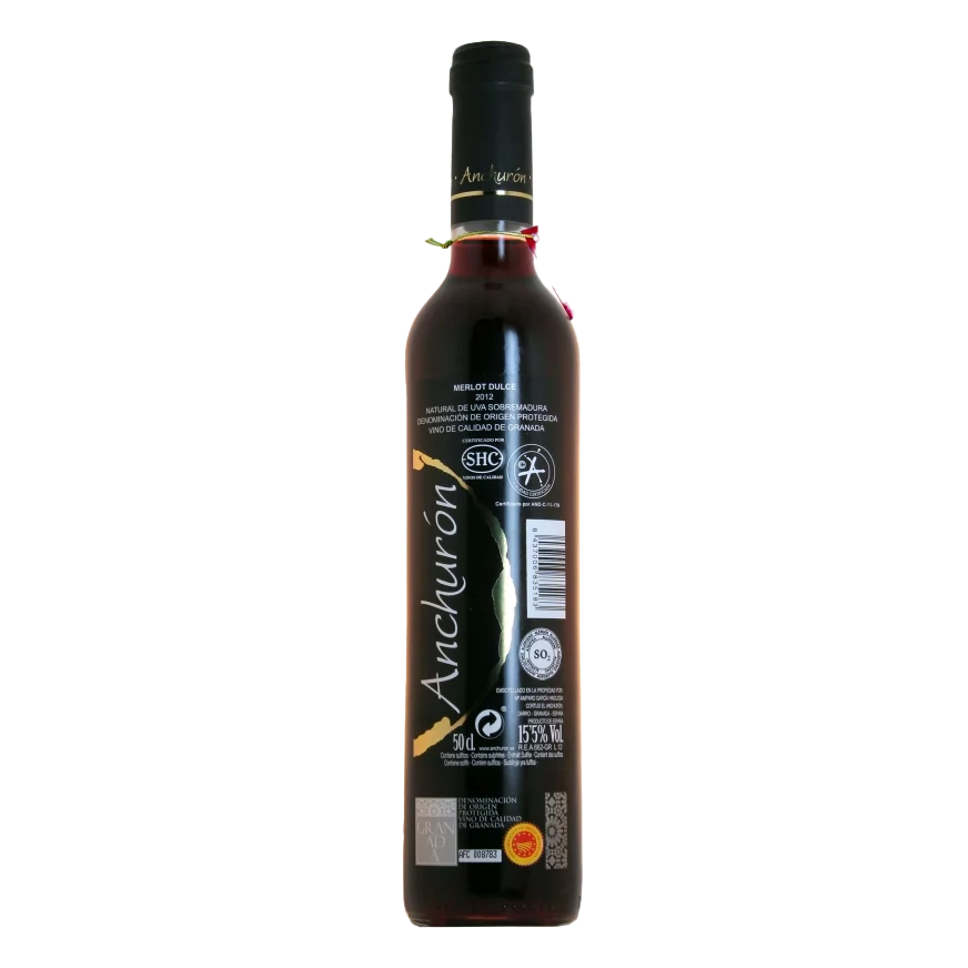 Anchurón Merlot Dulce: el tinto dulce de Granada que sabe a pasas, higos y chocolate 2 Anchurón Merlot Dulce